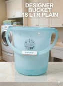 DESIGNER BUCKETS 18 LTR PLAIN