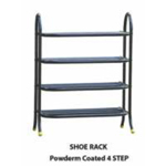 SS Shoe Rack Powder Coated 4 Step