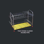 Tray Stand Classic Round Pipe